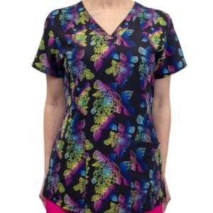 Polera clínica mujer estampada, Maevn