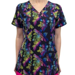 Polera clínica mujer estampada, Maevn