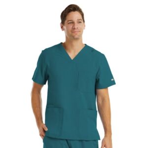 Polera clínica hombre azul petróleo, Maevn
